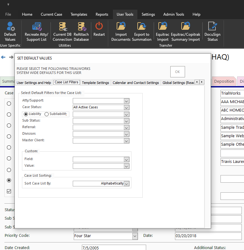 Filter Your Cases In 3 Steps Case List Filters Tool Case Management Software Trialworks 8722