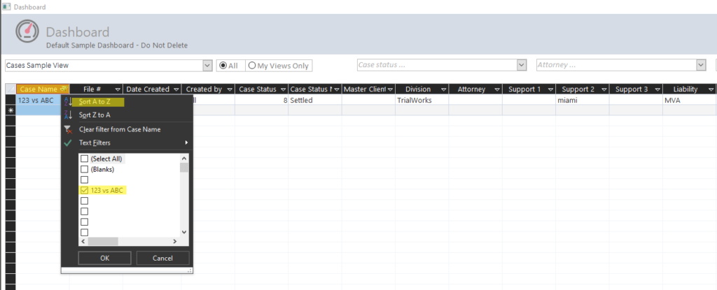 Customize Your Dashboards With Ease Case Management Software Trialworks 5567